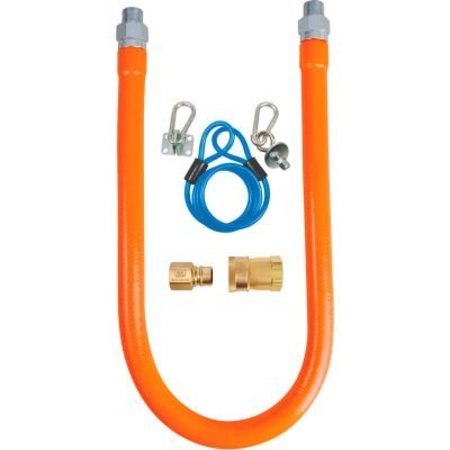 BK RESOURCES. BK Resources 1/2in x 48in Commercial Gas Hose Kit CSA and ANSI Approved,  BKG-GHC-5048-SCK2